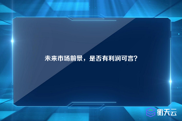 未来市场前景,是否有利润可言?