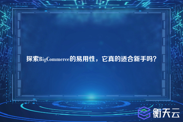探索BigCommerce的易用性,它真的适合新手吗?