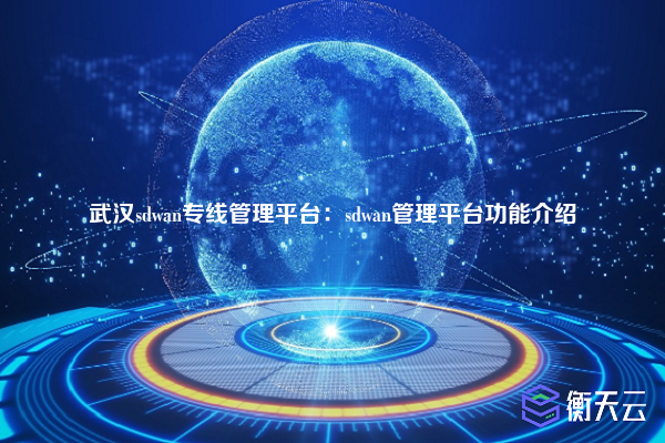 武汉sdwan专线管理平台:sdwan管理平台功能介绍